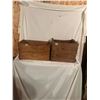 2 Wooden Crates - Eveready Batteries and ammo box
