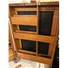 Image 7 : Delaval parts cabinet - oak, from Nokomis general store, very rare piece, metal front, 26"x18-1/2"x1