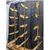 Image 9 : Large hand crafted wooden model ship with brass accents - 49"L, 46"H, 15"W