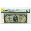 Image 1 : $5 1934 A N. Africa - WWII Emergency Issue (PMG Graded) 62 Uncirculated