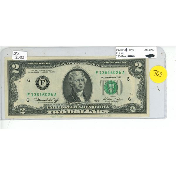 1976 Two Dollars (The United States of America )