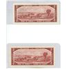 Image 2 : (2) 1954 Two Dollars (The Bank of Canada)