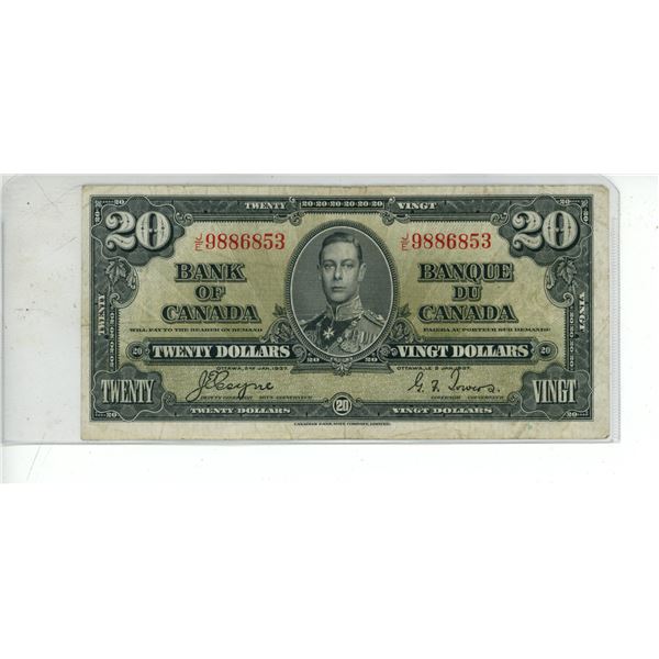 1937 Twenty Dollars (Bank of Canada)