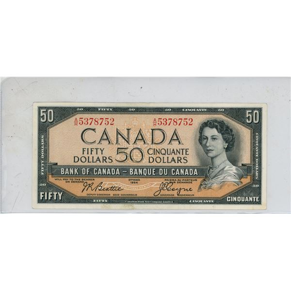1954 Fifty Dollars (Bank of Canada)