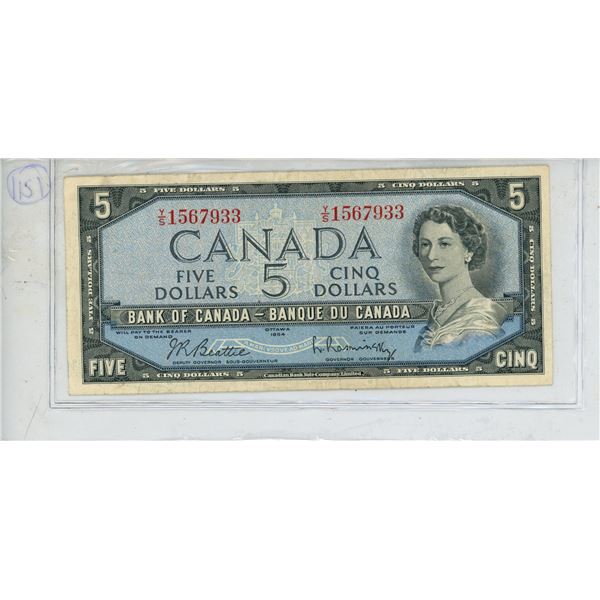1954 Five Dollars (Bank of Canada)