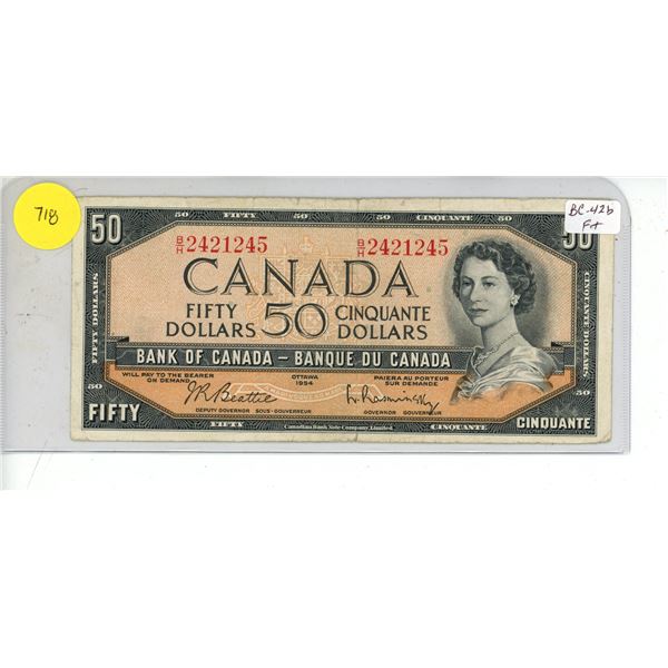 1954 Fifty Dollars (Bank of Canada)