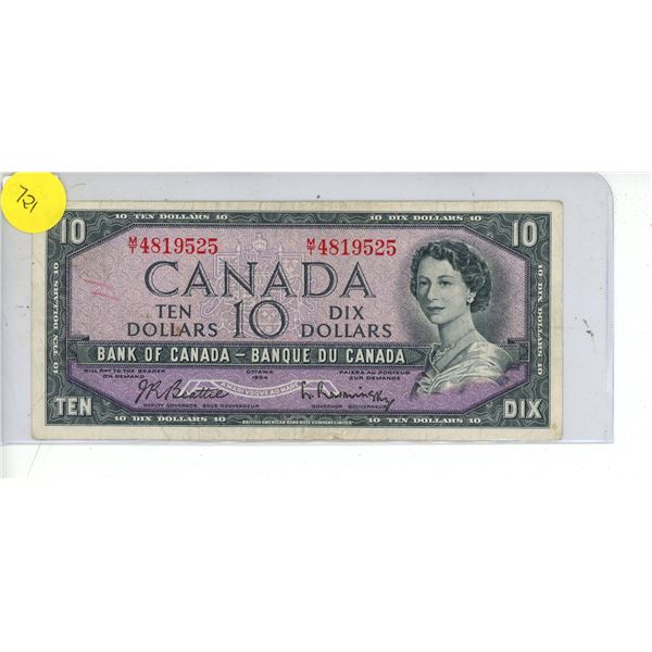 1954 Ten Dollars (Bank of Canada)
