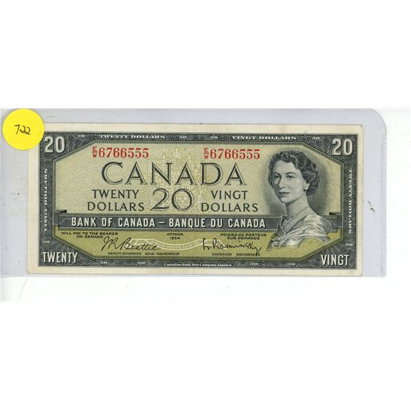 1954 Twenty Dollars (Bank of Canada)