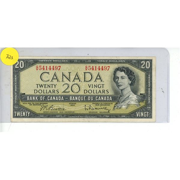 1954 Twenty Dollars (Bank of Canada)