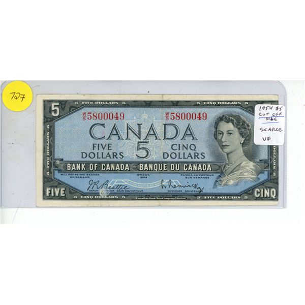 1954 Five Dollars (Bank of Canada)