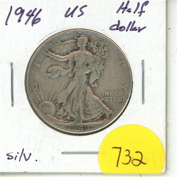 1946 Silver Half Dollar (The United States of America)