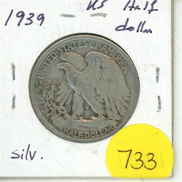 1939 Silver Half Dollar (The United States of America)