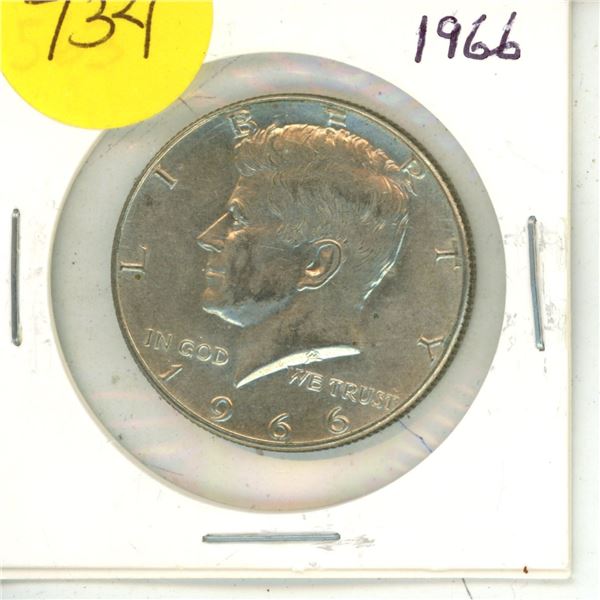 1966 Silver Half Dollar (The United States of America)