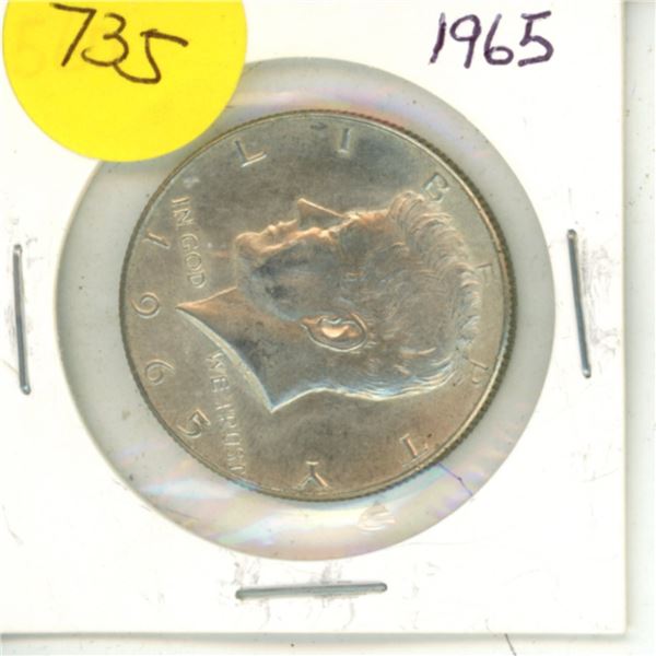 1965 Silver Half Dollar (The United States of America)
