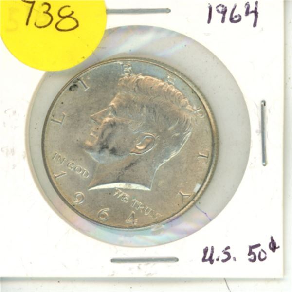 1964 Silver Half Dollar (The United States of America)