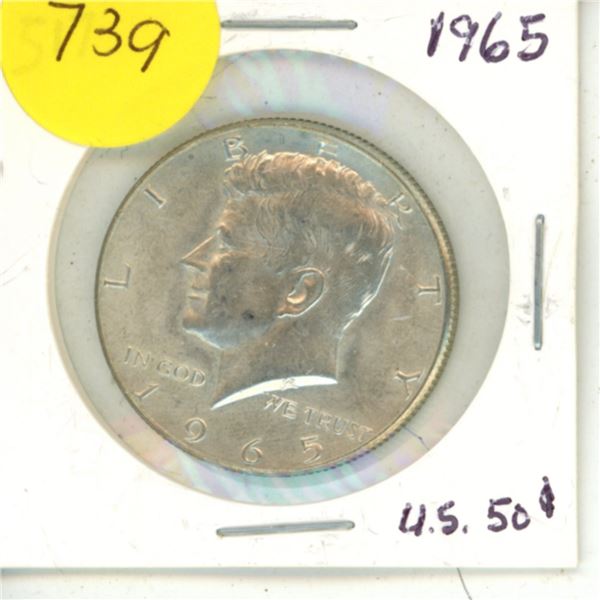 1965 Silver Half Dollar (The United States of America)