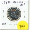 Image 1 : 1947 Silver Twenty-Five Cents Canada