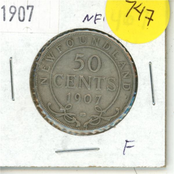 1907 Silver Fifty Cents (Canada)