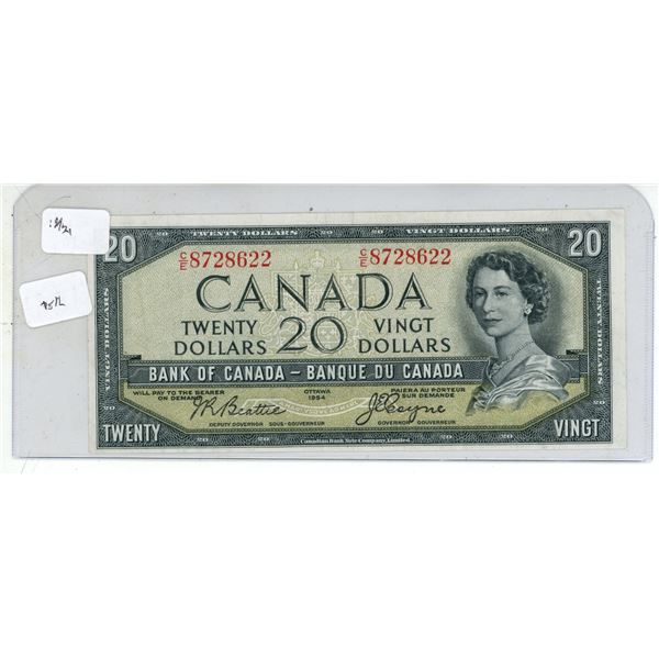 1954 Twenty Dollars Bank of Canada