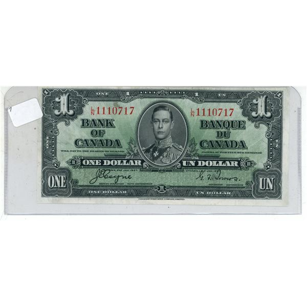 1937 One Dollar Bank of Canada