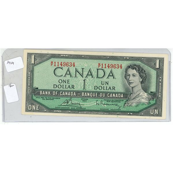 1954 One Dollar Bank of Canada