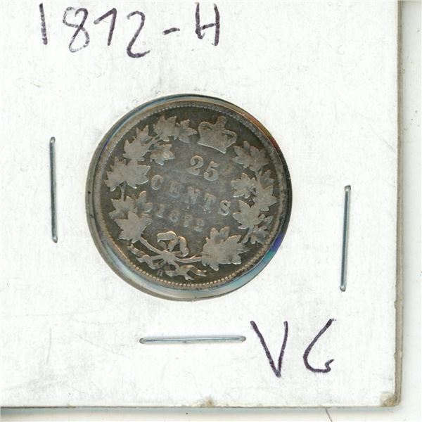 1872 Silver Twenty-Five Cents Canada