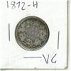 1872 Silver Twenty-Five Cents Canada