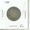 1901 Silver Twenty-Five Cents Canada