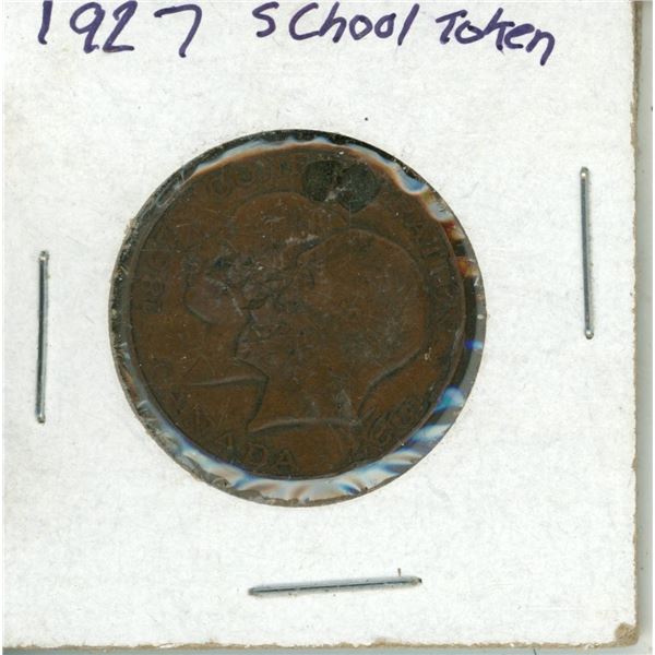 1927 Large School Token