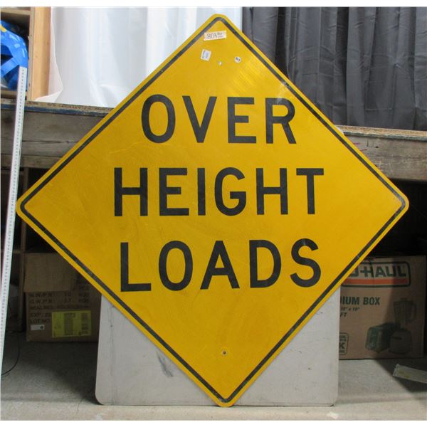 Over Height Loads High Ways Sign