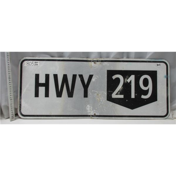 highway #219 sign