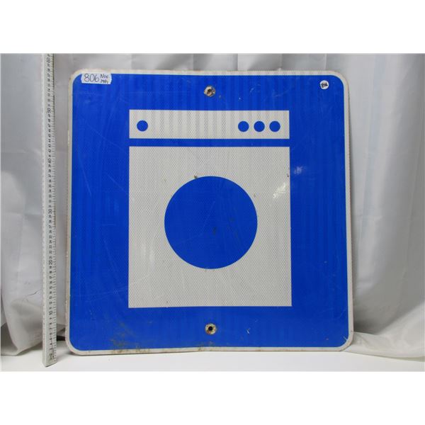 Laudry Service A head highway sign