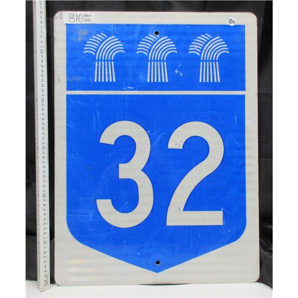 Highway #32 sign