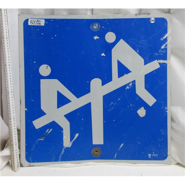 Playground Ahead highway sign