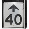 40 Ahead highway sign