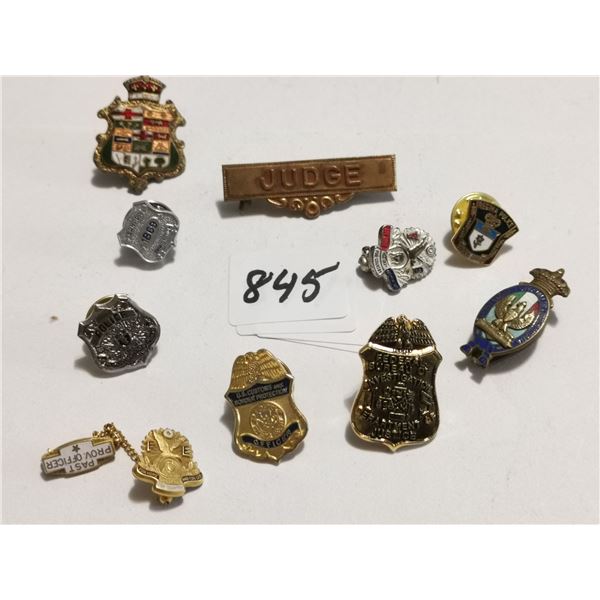 Vinatge Law Enforcement Pins