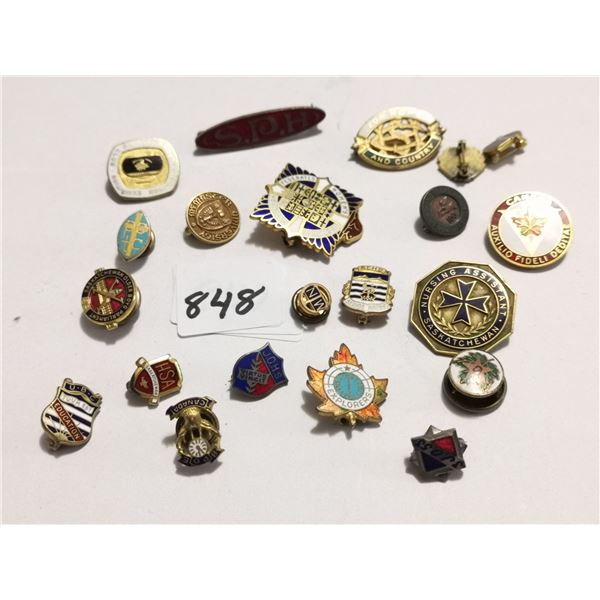 22 Birks Mark Vintage Pins