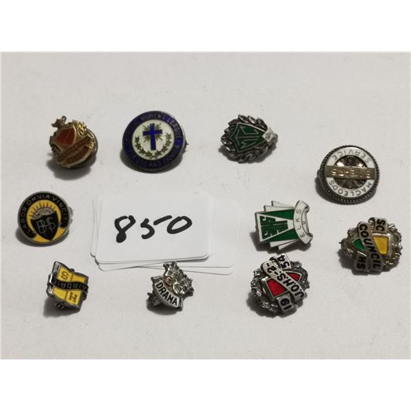 10 Sterling Silver Birks Pins