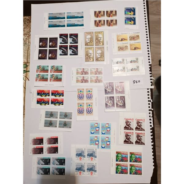 20 Blocks of Stamps