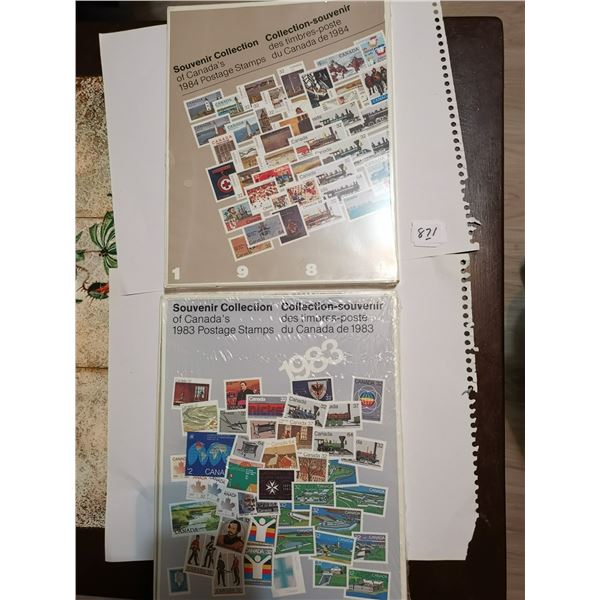 1984 and  1983 Stamp Book, Stamps Inside