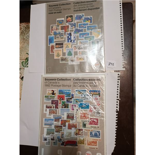 1981 and 1982 Stamp Book, Stamps Inside