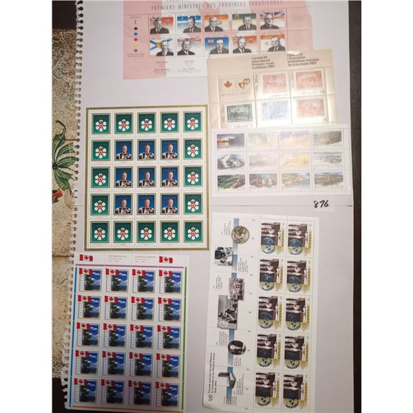 (6) Large Blocks of Stamps