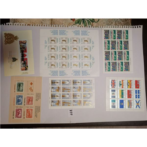 (6) Large Blocks of Stamps