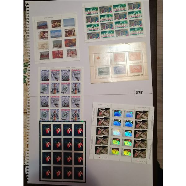 (6) Large Blocks of Stamps