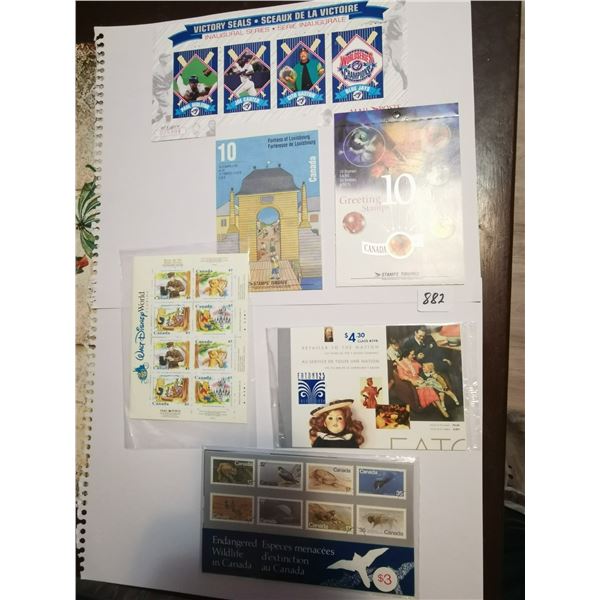 (6) Full Set of Canadian Stamps