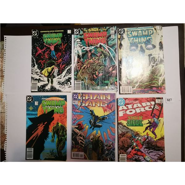 (6) DC Comics (4 Swamp Thing Comins)