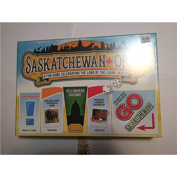 Sealed Monopoly Saskatchewan Game