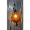 Image 2 : MCM amber glass hanging lamp