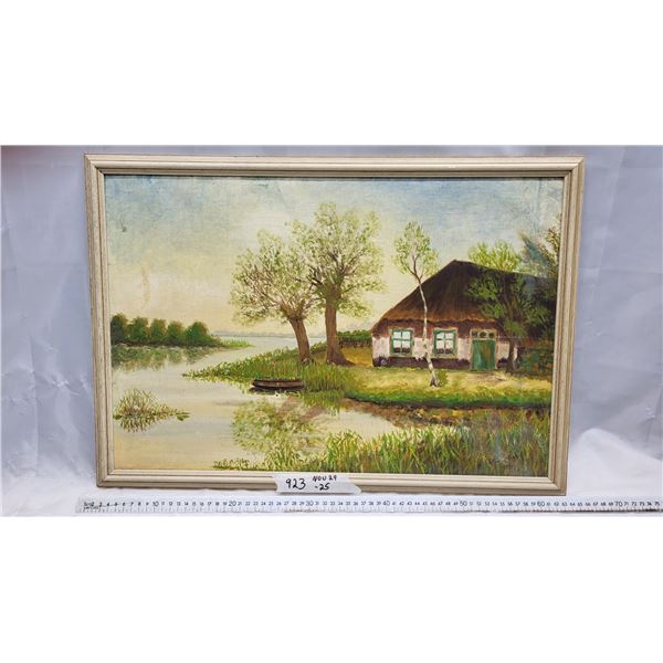 Original oil painting 1944 , 63 X 44 cm
