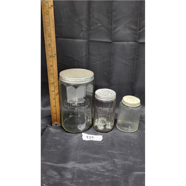 Hoosier jars, coffee, ginger& other